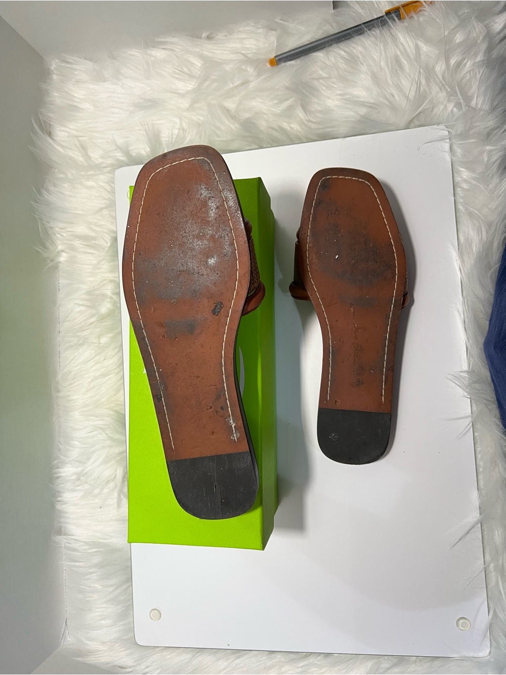 Sam Edelman Irina Slide Sandal in Brown - Picture 6 of 7